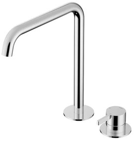 Hotbath Ace Wastafelmengkraan - hoog - opbouw - draaibare uitloop - 2gats - PVD - Chroom AC023HCR