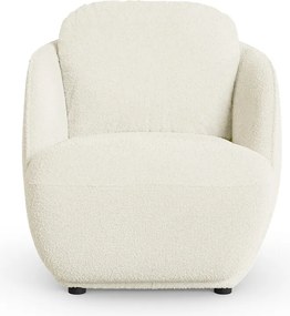 Fauteuil in bouclette stof, bolvormig, Alpine
