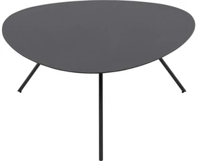 Goossens Salontafel Olivia organisch, metaal zwart, modern design, 73 x 35 x 73 cm