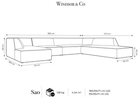 U-bank Sao velvet rechts | Windsor & Co