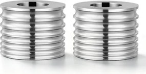 VEVOR Vervangende rolaccessoires voor walserij: 2 ronde rollen met 7 groefmaten, accessoires voor doe-het-zelf sieradengereedschap, hoogwaardig gelegeerd staal, voor het persen van kneedbare metalen zoals goud, zilver en messing.