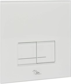 Ben Pro Flush Shine bedieningspaneel glas wit voor Ben BPF en BPSF