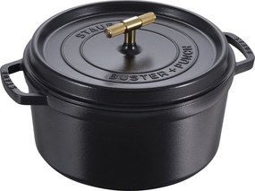 Staub La Cocotte Cocotte Buster+Punch 28 cm / 6,75 l, Rond, Zwart - La Cocotte - Staub