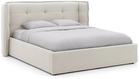 Goossens Gestoffeerd Bedframe Canon, 160 x 200 cm met storage, met 2x lattenbodem