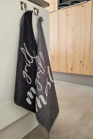 Keukendoek grill master– 6 stuks – 50×50 – zwart