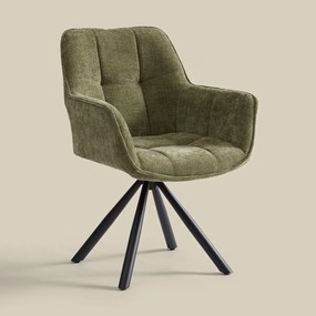 Groene Eetkamerstoel Met Stiksels
