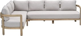 Garden Impressions Sirocco loungeset 3-delig links - acacia - grey sand