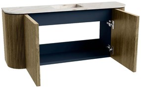Mondiaz Joya DLux 95cm toiletmeubel ronding links/rechts dusk met wastafel faye midden zonder kraangat frappe