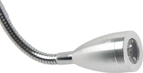 Moderne wandlamp wit met kap velours bloemen - Brescia