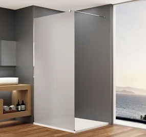 Bruckner Spitza douchewand 110x200 chroom mat glas