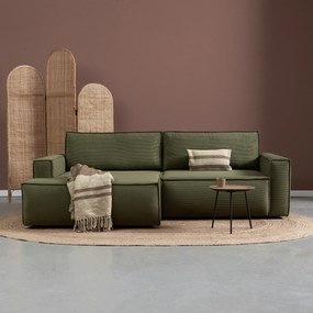 Groene Slaapbank Chaise Longue Links