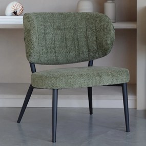 Groene Fauteuil Met Ronde Rugleuning