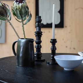Zuiver Storm Ronde Eettafel Zwart - 128 X 128cm.