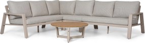 Hoek loungeset 6 personen Aluminium Zand/Beige  Lifestyle Garden Furniture Melone