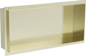 Mexen X-Wall-NR nisplank zonder flange 45 x 20 cm, goud geborsteld - 1951452010