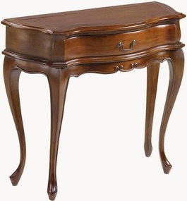 Handgemaakte mahoniehouten vintage consoletafel met lade