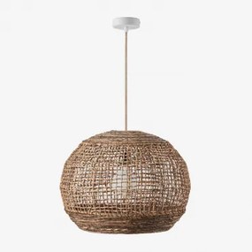 Udane Hanglamp Plafond Natuurlijk - Wit & Ø60 Cm - ↑45 Cm Udane - Sklum