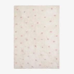 Katoenen Vloerkleed (170x120 Cm) Jankiel Kids Roze – Pioen - Sklum