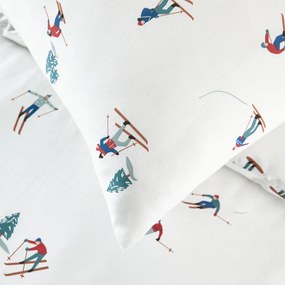 Beddengoed voor kinderen in 30% gerecycled katoen, vierkant kussensloop, TOUT SCHUSS