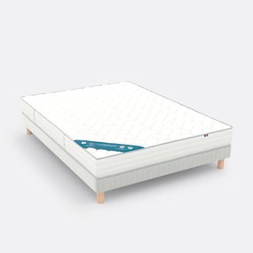 Witte boxspring met 12 latten