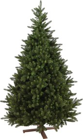 Kentucky Deluxe Hinged kunstkerstboom - 243 cm - Donkergroen - Diameter 163 cm - 2754 tips - Houten voet