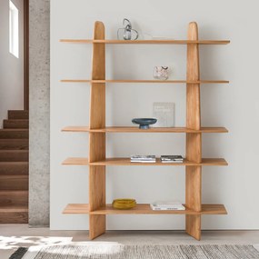 Boekenrek in massief eik, Iloss