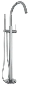 Brauer Chrome Edition Staande Badkraan - handdouche staaf 1 stand -2 gladde knoppen - PVD - chroom 5-CE-042-1
