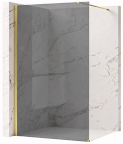 Walk-in douchewand Rea Flexi Grey / Gold 140