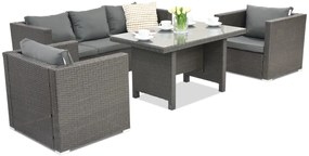 Roma Apetito 5 Tuinpunt antraciet technorattan tuinmeubelen