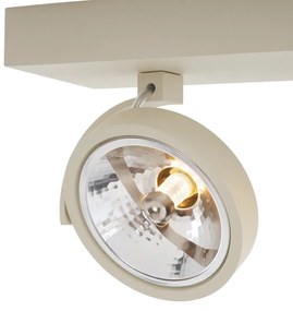 Moderne plafondSpot / Opbouwspot / Plafondspot beige G9 rond draai- en kantelbaar 3-lichts - Go Modern G9 Binnenverlichting Lamp