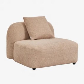 Centrale Module Voor Modulaire Bank In Chenille Coco Chenille Dik Lattebruin - Sklum