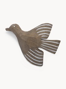 Handgemaakte wandhaak Lola Bird van aspenhout