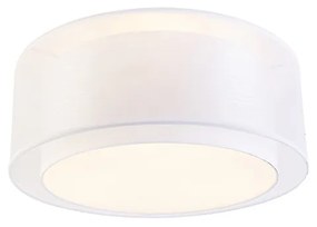 Stoffen Moderne plafonnière wit 50 cm 3-lichts - Drum Duo Modern E14 cilinder / rond Binnenverlichting Lamp