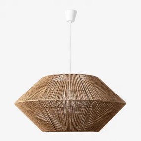 [*] Sabar Hanglamp Voor Buiten Van Gevlochten Papier Ø80 Cm - Sklum