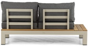 Loungeset 6 personen Aluminium/Teak Taupe Lifestyle Garden Furniture Vittoria