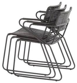 Taste by 4 Seasons Swing tuinset antraciet met Basso tafel Ø 130 cm * SALE *  Tuinset    houtkleur weerbestendig