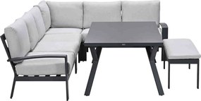 Garden Impressions Camilo lounge dining set 6-delig rechts - donker grijs