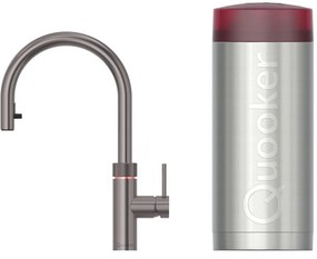 Quooker Flex met COMBI+ boiler 3-in-1 kokendwaterkraan gunmetal