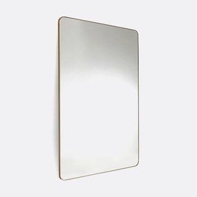 Rechthoekige metalen spiegel, breedte 80 x hoogte 120 cm, IODUS