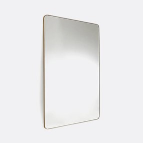 Rechthoekige metalen spiegel, breedte 80 x hoogte 120 cm, IODUS