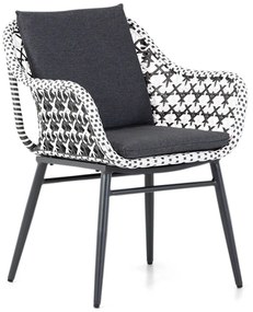 Tuinset 4 personen 164 cm Wicker/Aluminium Zwart Lifestyle Garden Furniture Dolphin/Residence