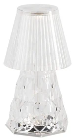 Buitenlamp Tafellamp transparant glas incl. LED oplaadbaar IP44 - Lola 20 Lux Klassiek / Antiek IP44 Buitenverlichting rond Lamp