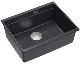 granieten spoelbak Logan 100 Black Metallic