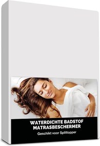 Fresh & Co Waterdichte Badstof Splittoppermatras beschermer 160 x 200 cm