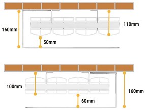 Eastbrook Guardia handdoekhouder voor radiator 30cm grijs mat