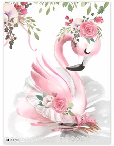 INSPIO Afbeelding voor een meisje - Flamingo