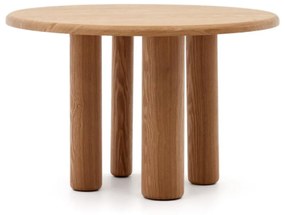 Kave Home Mailen Ronde Eettafel Naturel Hout 120 Cm - 120 X 120cm.