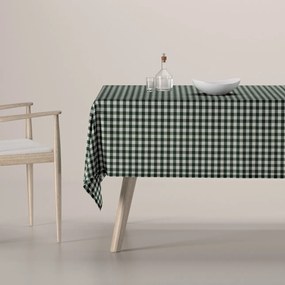 Dekoria Rechthoekig tafelkleed, zielono biała kratka (1,5x1,5cm), 130 x 130 cm