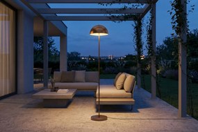 Buiten Vloerlamp Mushroom Donkerbrons Oplaadbaar - Keira Kunststof /Staal Taupe