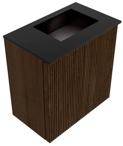Mondiaz Joya 40cm toiletmeubel walnut met wastafel faye rechts 1 kraangat urban